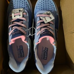 Skechers Kids Swift-Fit Sneakers - Navy and Multi-Color